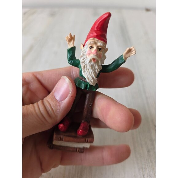 Vintage elf books figurine village Xmas decor - Picture 5 of 8